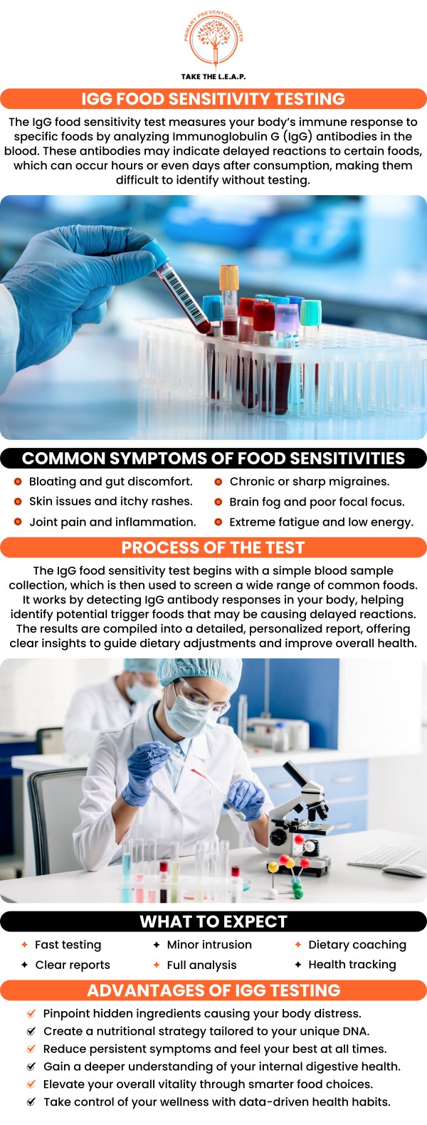 The IgG Food Explorer Test helps identify delayed food sensitivities by detecting IgG antibodies in your bloodstream, providing insights into foods that may trigger chronic symptoms like bloating, fatigue, or headaches. This test offers a comprehensive assessment of over 200 foods, allowing for a personalized approach to dietary changes. At Primary Prevention Center, Michael Como emphasizes the importance of understanding your body’s immune responses to food for better health management. For more information, contact us or request an appointment online. We are located at 638 Newtown-Yardley Road Suite 2G/H, Newtown, PA 18940. 