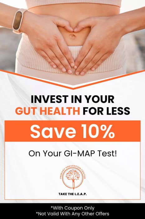 The GI MAP Test provides valuable insights into your gut microbiome, helping identify imbalances, infections, or underlying conditions affecting digestion and overall health. It offers a comprehensive analysis of gut pathogens, including bacteria, parasites, and fungi, enabling precise treatment plans. At Primary Prevention Center, our team emphasizes the importance of GI MAP testing for creating personalized approaches to improve gut health and enhance overall well-being. This advanced testing approach helps evaluate key digestive markers that may influence nutrient absorption, immune function, and metabolic wellness. By understanding your unique gut profile, our team can develop targeted recommendations focused on supporting long-term digestive health and overall vitality. For more information, contact us or request an appointment online. We are located at 638 Newtown-Yardley Road Suite 2G/H, Newtown, PA 18940. The GI MAP Test provides valuable insights into your gut microbiome, helping identify imbalances, infections, or underlying conditions affecting digestion and overall health. It offers a comprehensive analysis of gut pathogens, including bacteria, parasites, and fungi, enabling precise treatment plans. At Primary Prevention Center, our team emphasizes the importance of GI MAP testing for creating personalized approaches to improve gut health and enhance overall well-being. This advanced testing approach helps evaluate key digestive markers that may influence nutrient absorption, immune function, and metabolic wellness. By understanding your unique gut profile, our team can develop targeted recommendations focused on supporting long-term digestive health and overall vitality. For more information, contact us or request an appointment online. We are located at 638 Newtown-Yardley Road Suite 2G/H, Newtown, PA 18940.
